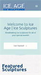 Mobile Screenshot of iceageicesculptures.com