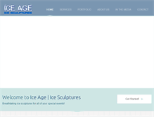 Tablet Screenshot of iceageicesculptures.com